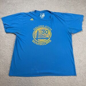 Adidas Golden State Warriors Stephen Curry 30 T-Shirt Mens XL Blue Go-To Tee